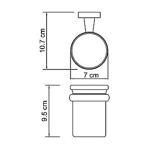 Стакан для зубных щеток WasserKRAFT Lippe K-6528 купить в интернет-магазине сантехники Sanbest