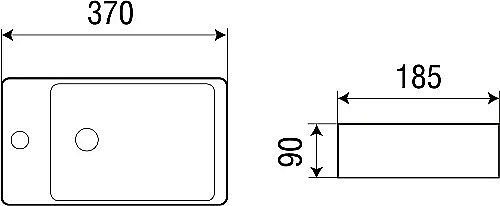 Подвесная раковина WeltWasser WW AISBACH 5092 37 белая купить в интернет-магазине Sanbest