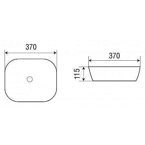 Раковина накладная WeltWasser WW ELBACH 2184 MB 37 черная матовая купить в интернет-магазине Sanbest