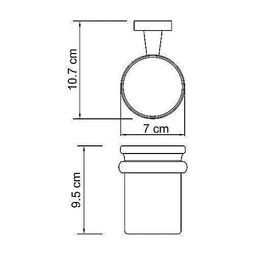 Стакан для зубных щеток WasserKRAFT Lippe K-6528 купить в интернет-магазине сантехники Sanbest