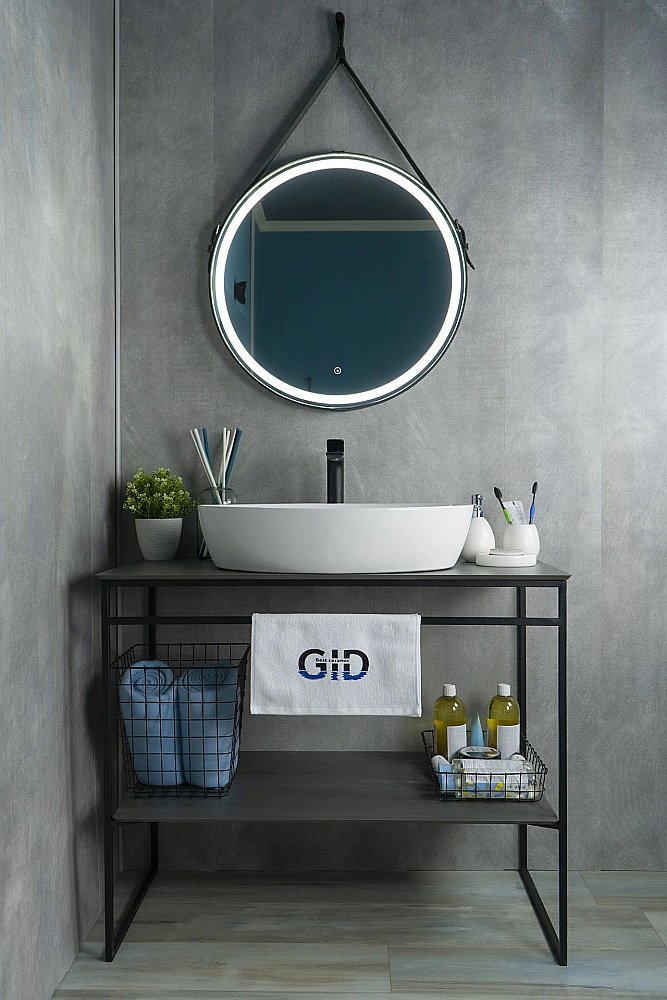 Раковина накладная Gid Lago 61 N9433 51148 белая купить в интернет-магазине Sanbest