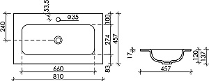 Тумба с раковиной Sancos Very VR80SM 80 Doha Soft/раковина капучино матовый для ванной в интернет-магазине Sanbest