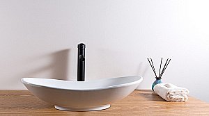 Раковина накладная Gid Lago 61 N9811 51175 белая купить в интернет-магазине Sanbest