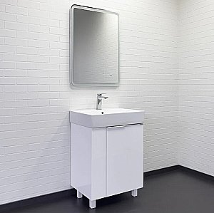 Тумба с раковиной Comforty Асти 60 00-00019247 белая для ванной в интернет-магазине Sanbest