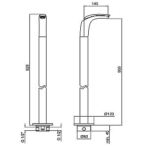 Смеситель для раковины Webert Aria AI832301844 купить в интернет-магазине сантехники Sanbest