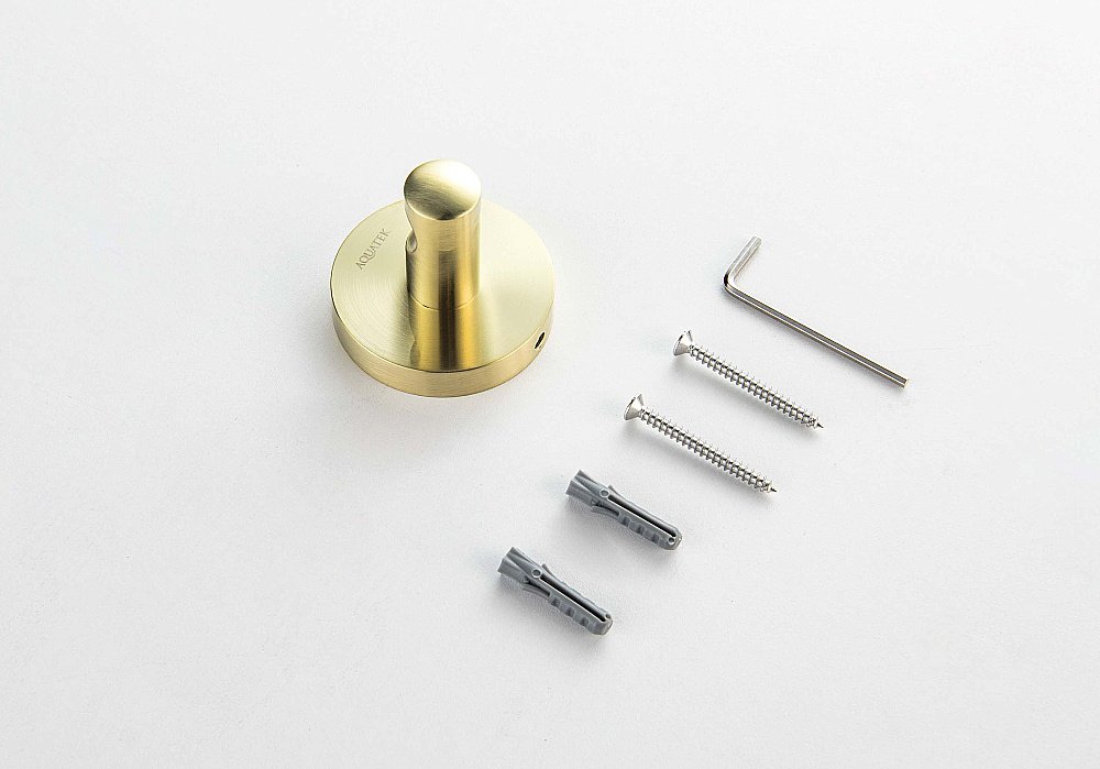 Крючок Aquatek Оберон AQ4201BG золото шлифованное купить в интернет-магазине сантехники Sanbest