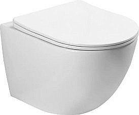 Унитаз подвесной SantiLine SL-5005 безободковый, с крышкой микролифт купить в интернет-магазине Sanbest