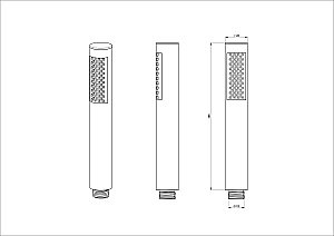 Лейка для душа WONZON & WOGHAND, Хром (WW-88SC04-CR) купить в интернет-магазине сантехники Sanbest