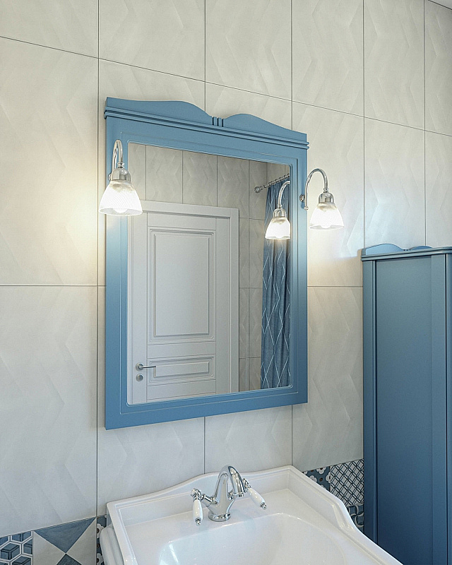 Зеркало Caprigo Borgo 33430-B136 60 бриллиантово-синий в ванную от интернет-магазине сантехники Sanbest