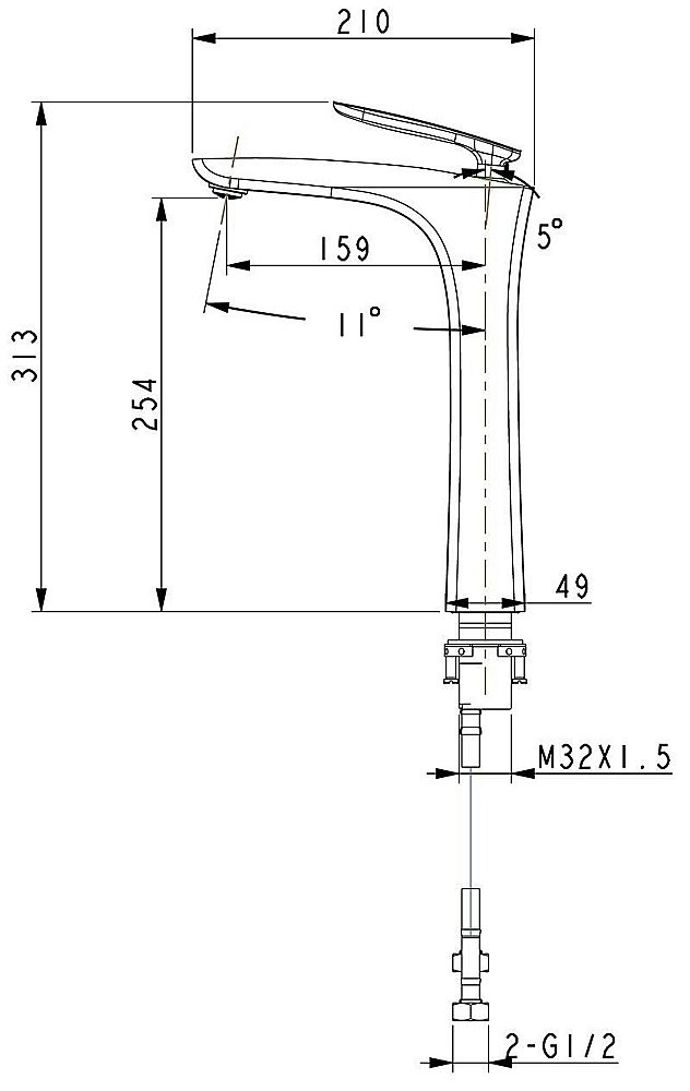 Смеситель для раковины Timo Helmi 4011/03F купить в интернет-магазине сантехники Sanbest