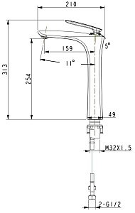 Смеситель для раковины Timo Helmi 4011/03F купить в интернет-магазине сантехники Sanbest