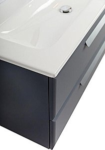 Тумба с раковиной Cezares ECO-CER-N 120 ECO-CER-N-1200-2C-SO-GR-P графит для ванной в интернет-магазине Sanbest