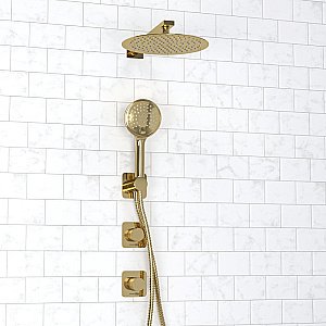 Душевая система WasserKRAFT Ems 7600 SET2835 золото купить в интернет-магазине сантехники Sanbest