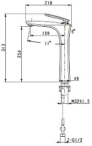 Смеситель для раковины Timo Helmi 4011/03F купить в интернет-магазине сантехники Sanbest