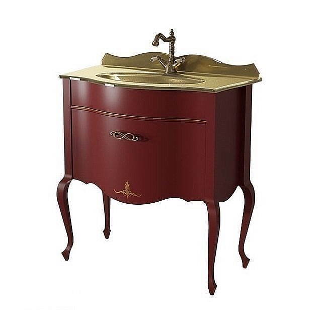 Тумба с раковиной Caprigo Bourget 80 11012 для ванной в интернет-магазине Sanbest