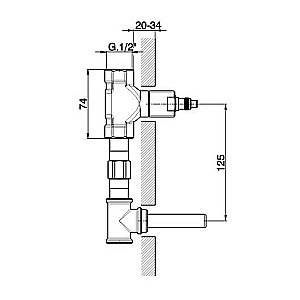 Внутренняя часть смесителя Cisal Cherie ZA03351104 купить в интернет-магазине сантехники Sanbest