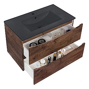 Тумба с раковиной Vincea Mia 75 R.Wood для ванной в интернет-магазине Sanbest