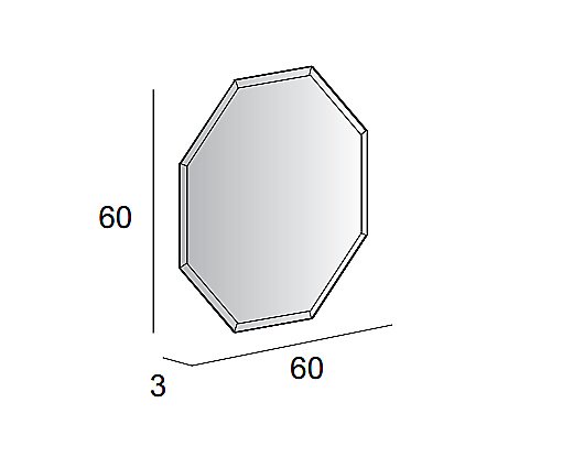 Зеркало с LED подстветкой Cezares 45078 60x60 в ванную от интернет-магазине сантехники Sanbest