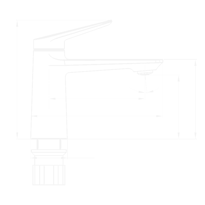 Смеситель для раковины Elghansa BASIC 1601034 хром купить в интернет-магазине сантехники Sanbest