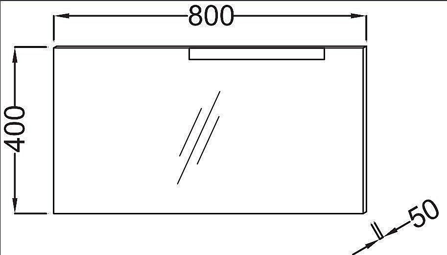 Зеркало с подсветкой Jacob Delafon STILLNESS EB2007-NF 80 в ванную от интернет-магазине сантехники Sanbest