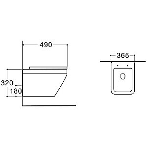 Унитаз подвесной Aquatek Лира AQ1155-00 белый, с крышкой микролифт, безободковый купить в интернет-магазине Sanbest