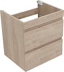 Тумба с раковиной Aquanet Нота New 334197 60 дуб светлый для ванной в интернет-магазине Sanbest