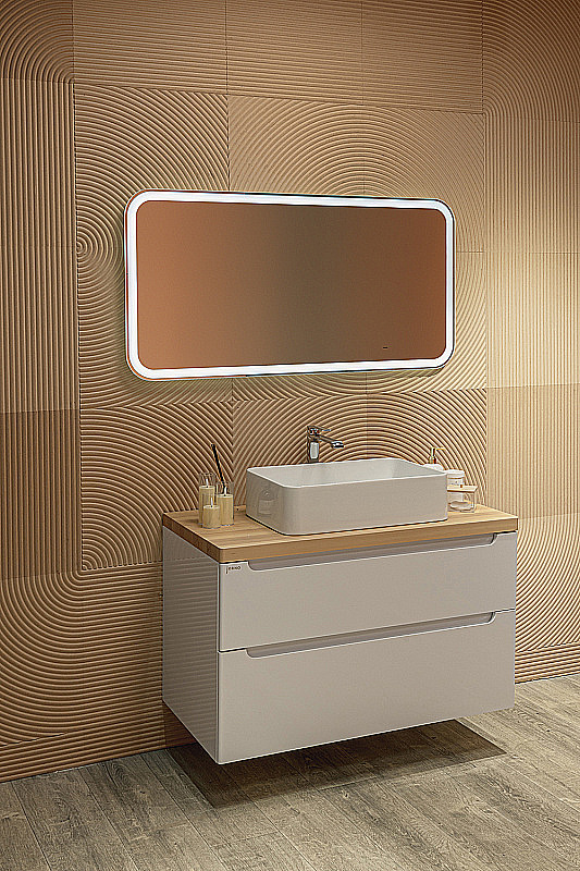 Зеркало Azario Мальта 60х120 LED-00002936 белое в ванную от интернет-магазине сантехники Sanbest