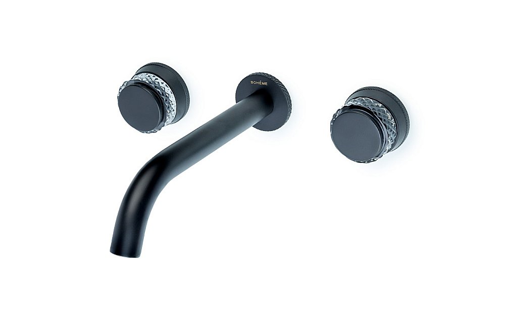 Смеситель для раковины Boheme AURA 152-2-B-A черный купить в интернет-магазине сантехники Sanbest