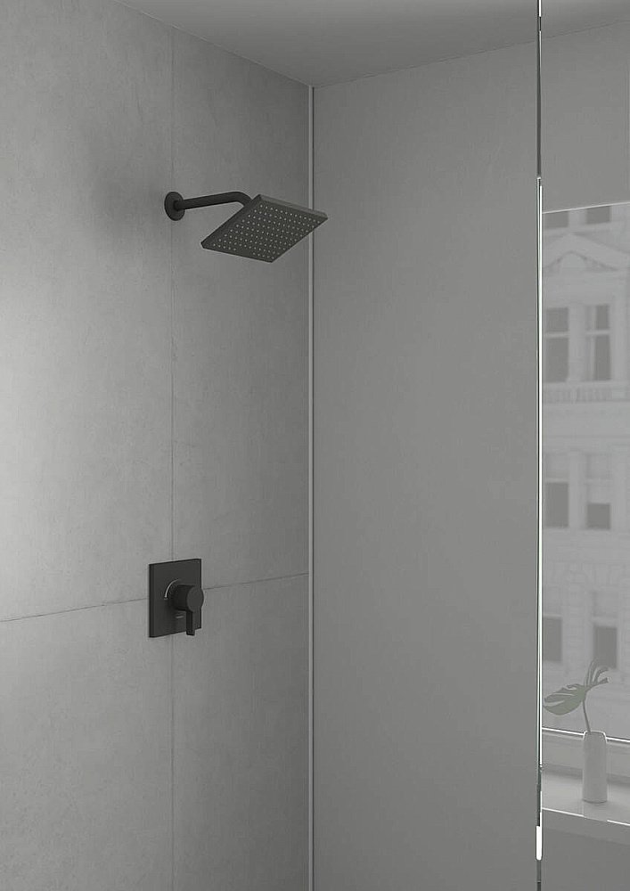 Верхний душ Hansgrohe Vernis Shape 26281670 черный матовый купить в интернет-магазине сантехники Sanbest