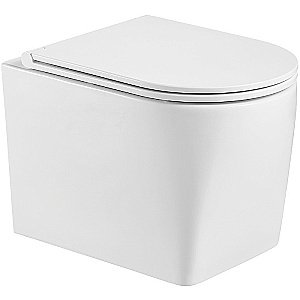 Унитаз с инсталляцией WeltWasser AMBERG 350 + NESENBACH 004 GL-WT + AMBERG RD-WT белый/кнопка белая-хром купить в интернет-магазине Sanbest