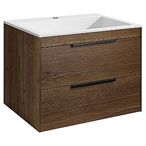 Тумба с раковиной Vincea Chiara 2D 600 T.Oak для ванной в интернет-магазине Sanbest