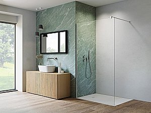 Душевое ограждение Radaway NES Walk-in II 100 10013100-01-01 стекло прозрачное/профиль хром купить в интернет-магазине Sanbest