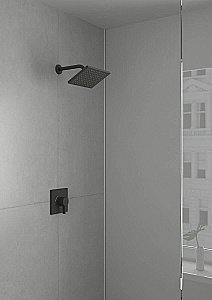 Верхний душ Hansgrohe Vernis Shape 26281670 черный матовый купить в интернет-магазине сантехники Sanbest