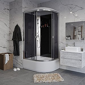 Душевая кабина Niagara Eco E120/80/40/TN 120х80 стекло тонированное/профиль хром купить в интернет-магазине Sanbest