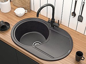 Смеситель для кухни Paulmark Essen Es213211-AN антрацит купить в интернет-магазине сантехники Sanbest