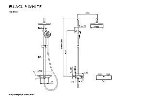 Душевая система Black&white Gravity GL-9104-C хром купить в интернет-магазине сантехники Sanbest