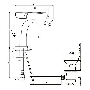 Набор смесителей Paini Garda 3в1 76CRSET4 хром купить в интернет-магазине сантехники Sanbest