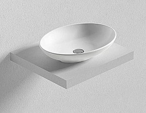 Раковина накладная Bien Harmony 59 HRLG05901FD0W5000 белая купить в интернет-магазине Sanbest