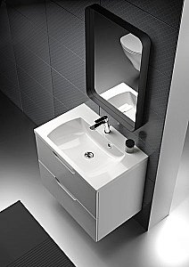 Зеркало с подсветкой Ravak Strip X000001572 90 черное в ванную от интернет-магазине сантехники Sanbest