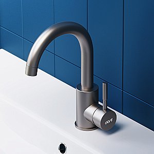 Смеситель для раковины Dorff Logic D3002101SS сталь купить в интернет-магазине сантехники Sanbest