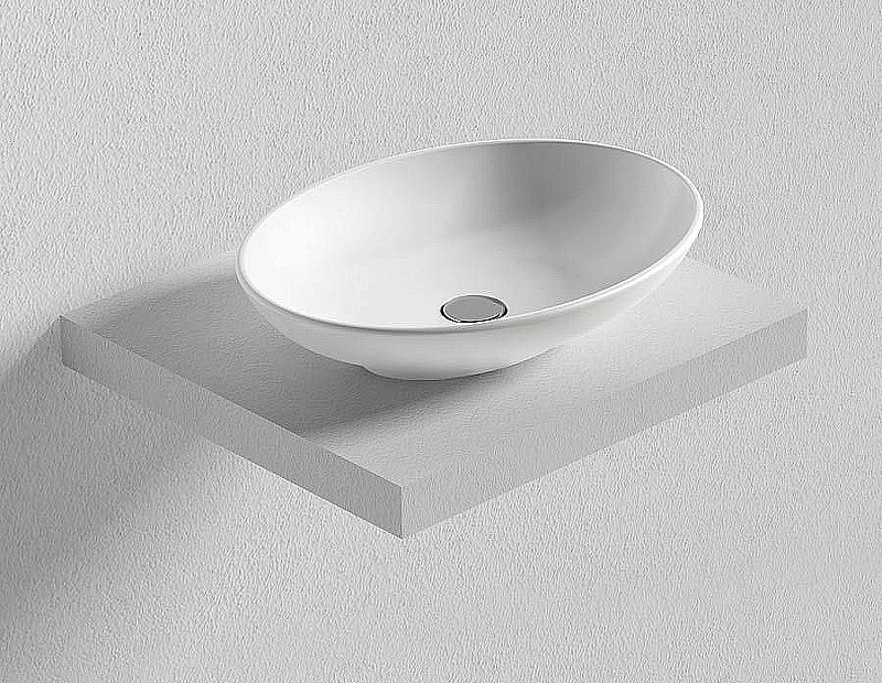 Раковина накладная Bien Harmony 59 HRLG05901FD0W5000 белая купить в интернет-магазине Sanbest