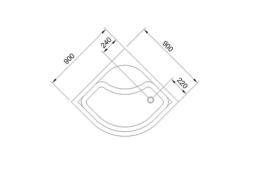 Душевой поддон Royal Bath BK 90 купить в интернет-магазине Sanbest