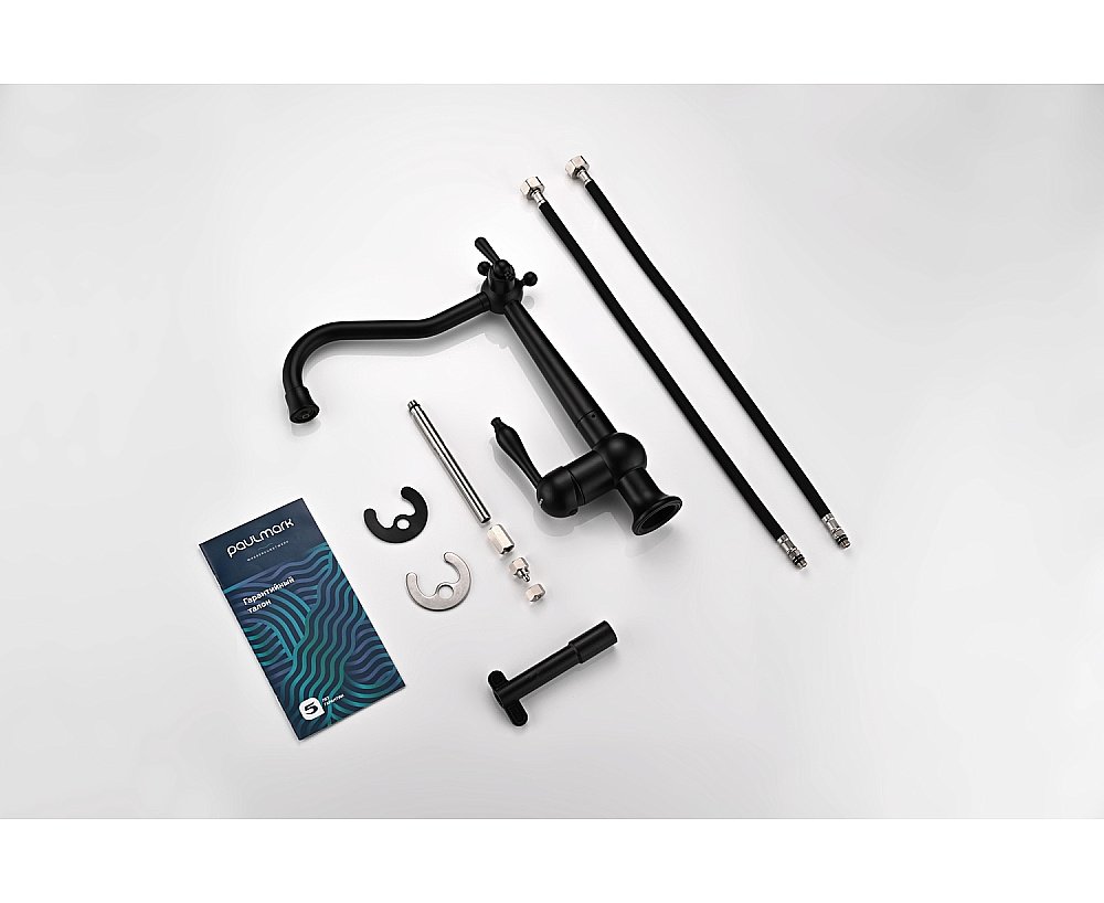 Смеситель для кухни Paulmark Retro Re213226-AN антрацит купить в интернет-магазине сантехники Sanbest