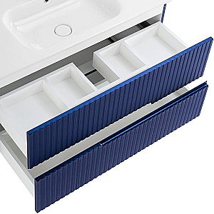 Тумба с раковиной Cezares DUET-N 100 DUET-N-1000-2C-SO-SPF-P сапфир для ванной в интернет-магазине Sanbest