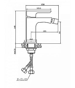 Смеситель для биде Agger Gorgeous A0203100 купить в интернет-магазине сантехники Sanbest
