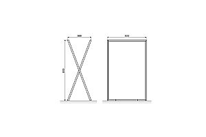 Полотенцедержатель складной Excellent Kobo 1800BL купить в интернет-магазине сантехники Sanbest