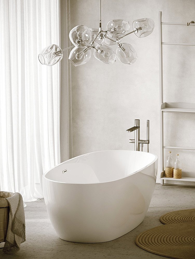 Акриловая ванна Sancos Flo 170х80 FB02 белая купить в интернет-магазине Sanbest