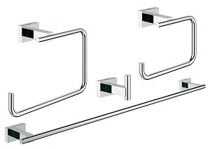 Набор аксессуаров Grohe Essentials Cube (4 предмета) 40778001 купить в интернет-магазине сантехники Sanbest