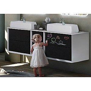 Тумба с раковиной Cezares BELLAGIO 100 с ящиками/Grafite для ванной в интернет-магазине Sanbest