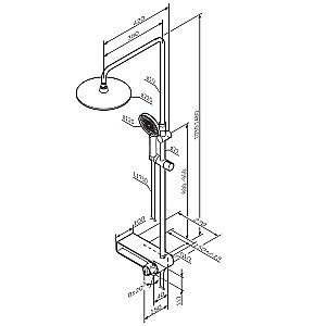 Душевая система AM.PM X-Joy F0785A700 хром купить в интернет-магазине сантехники Sanbest